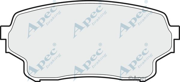APEC BRAKING stabdžių trinkelių rinkinys, diskinis stabdys PAD1501